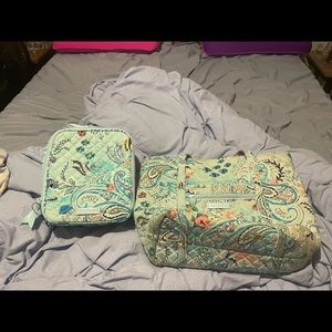 Vera Bradley tote bag with lunch bag